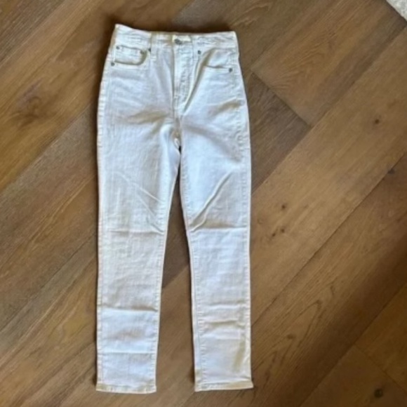 Madewell The Perfect Vintage Jean Tile White | High-Rise Straight Leg | Size 23 - Picture 8 of 11